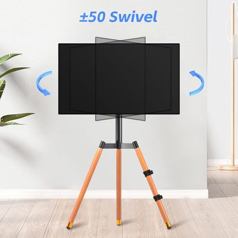 حامل فني من Suptek بشاشة LCD LED مقاس 37 إلى 65 بوصة، وحامل عرض تلفزيون الاستوديو، وحامل تلفزيون قابل للتعديل وقاعدة حامل ثلاثي الأرجل، وقوس أسود، وثلاثة أرجل من خشب الزان، ML3 in Kuwait