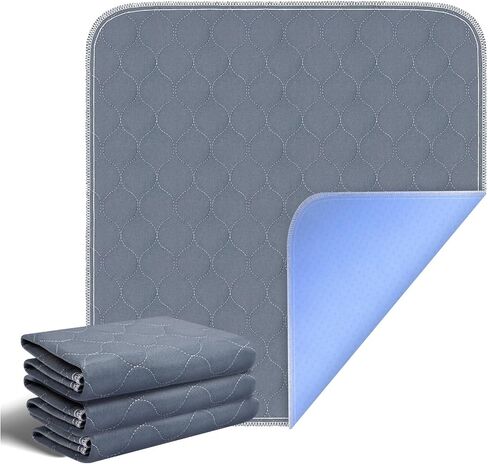 وسادات كرسي مبطنة مقاومة للماء لسلس البول وقابلة للغسل وسادات كرسي لسلس البول للبالغين والأطفال وكبار السن 21 × 22 بوصة 1 قطعة رمادي in Saudi Arabia