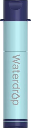 Waterdrop Water Filter Straw, Water Purifier Survival for Camping, Travel, Backpacking and Emergency Preparedness, Water Filtration System Survival, 3 Pack, Light Blue in Saudi Arabia
