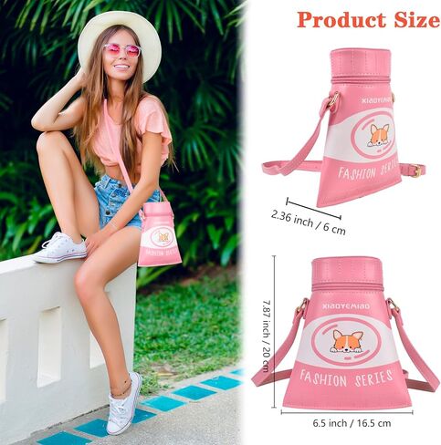 محفظة QZUnique لمعجون الأسنان للفتيات والأطفال، حقيبة كتف من البولي يوريثان للنساء، حقيبة يد لطيفة مع حزام قابل للتعديل in Kuwait