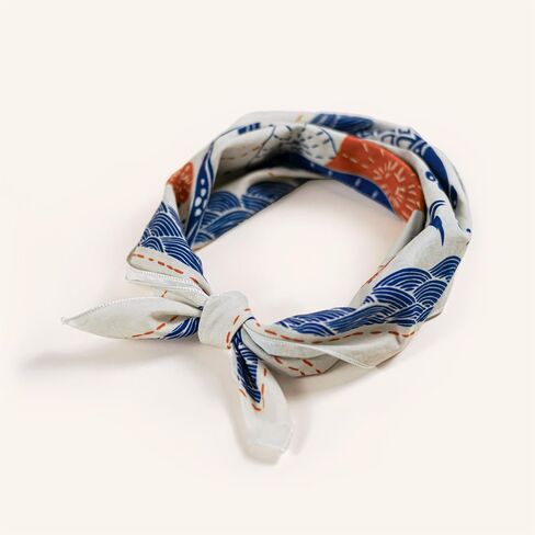 The Good Luck Angler's Bandana, 100% Cotton, Fisherman gift handkerchief, for men and women (navy blue) in Saudi Arabia