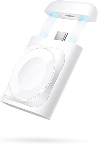 قاعدة شحن ESR 2 في 1 لأجهزة Apple، حامل شاحن MagSafe لأجهزة iPhone [معتمد]، محطة شحن Magsafe لأجهزة متعددة iPhone 15/14/13/12، وساعة Apple، وAirPods، أسود in Saudi Arabia