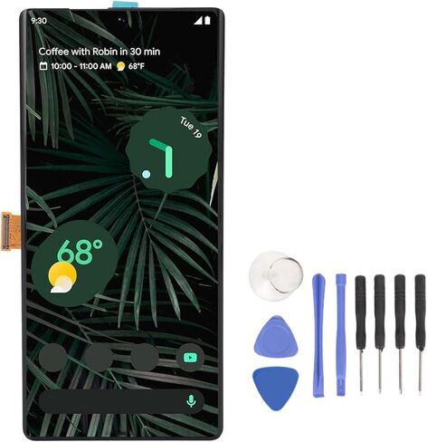 Screen Replacement Kit for Pixel 6 Pro 5G 8VOU GLUOG, Touch Display Digitizer Assembly Kit with Fingerprint Sensor, Phone Screen Replacement with Repair Tool in Saudi Arabia
