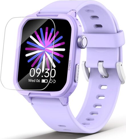 Smart Watch for Kids, Fitness Tracker Watch Boy Girl Teens with 19 Sport Modes, Pedometer, Sleep Monitor, Kids Watch Birthday Gifts Toy Gift for Girls Boys 6-16 (Purple) in Saudi Arabia