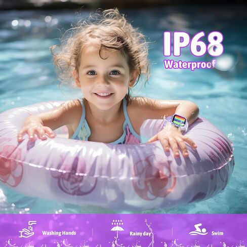 Smart Watch for Kids, Fitness Tracker Watch Boy Girl Teens with 19 Sport Modes, Pedometer, Sleep Monitor, Kids Watch Birthday Gifts Toy Gift for Girls Boys 6-16 (Purple) in Saudi Arabia