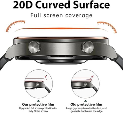 [6 Pack Screen Protector for CMF by Nothing Watch Pro 2, Hydrogel Film [High Sensitivity, Not Glass, HD] CMF by Nothing Watch Pro 2 Protector Film in Saudi Arabia