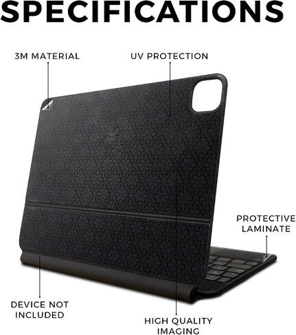 Skin Compatible with Apple Magic Keyboard for iPad Pro 13‑inch (M4) 2024 - American Flag - Premium 3M Vinyl Protective Wrap Decal Cover - Easy to Apply | Crafted in The USA by MightySkins in Saudi Arabia