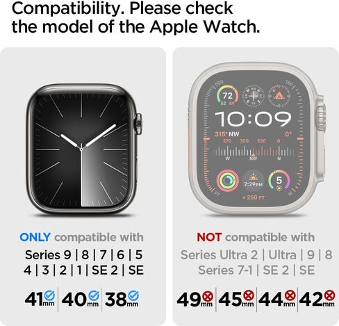Spigen Modern Fit Designed for Apple Watch Band Series 10 42mm, 9/8/7 41mm, SE2/SE/6/5/4 40mm, 3/2/1 38mm in Saudi Arabia