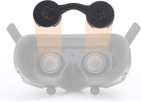 غطاء حماية لعدسات السيليكون من CAPART لنظارات DJI Avata 2، واقي عدسة VR مقاوم للغبار ومقاوم للخدش وناعم ومريح in Kuwait