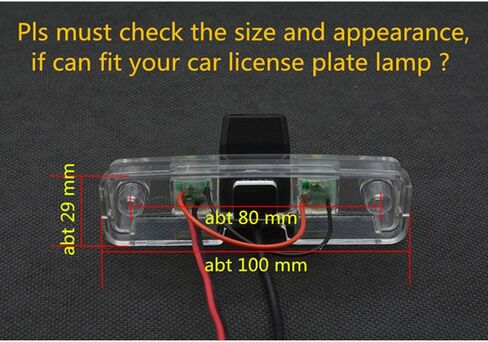 Vehicle Backup Camera, Waterproof Rear View License Plate Reverse Parking Camera for Impreza MK3 WRX Sedan/Outback/Forester/STi Sedan in Saudi Arabia