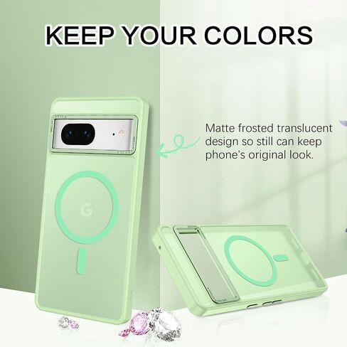 حافظة BENTOBEN لهاتف Google Pixel 7 [متوافقة مع Magsafe] حافظة مغناطيسية شفافة غير لامعة Pixel 7 Magsafe رفيعة مقاومة للصدمات للنساء والرجال حافظة هاتف واقية لهاتف Google Pixel 7 6.4 بوصة، أسود in Saudi Arabia