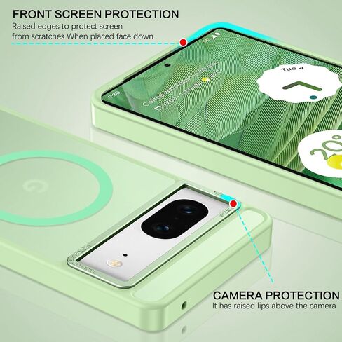 حافظة BENTOBEN لهاتف Google Pixel 7 [متوافقة مع Magsafe] حافظة مغناطيسية شفافة غير لامعة Pixel 7 Magsafe رفيعة مقاومة للصدمات للنساء والرجال حافظة هاتف واقية لهاتف Google Pixel 7 6.4 بوصة، أسود in Saudi Arabia