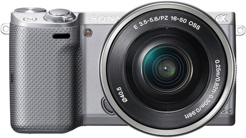 Sony NEX-5 16MP Mirrorless Digital Camera with Kit with Lens Sone E Mount Lens System (Silver) (Renewed) in Saudi Arabia