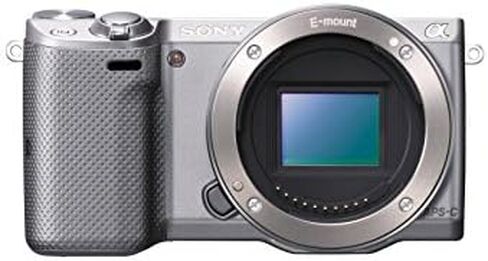 Sony NEX-5 16MP Mirrorless Digital Camera with Kit with Lens Sone E Mount Lens System (Silver) (Renewed) in Saudi Arabia