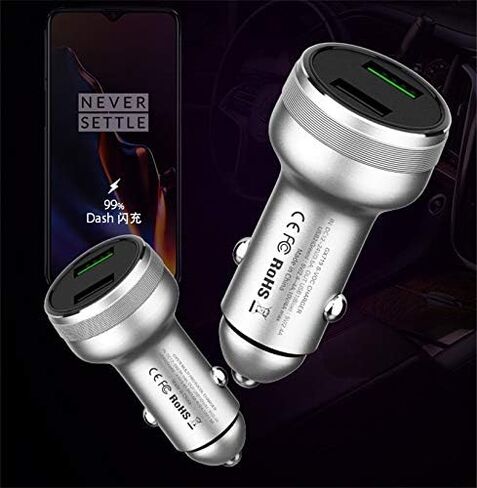 Warp Dash Car Charger for Oneplus 8T/9 Pro/8 7 / 7T Pro / 6T/6/5T/5/3T/3,USB Charging Rapidly Car Charger with 6.5A Warp Charge USB Data Cable for One Plus 9 / 5T / 6 / 6T/ 7/7T Pro 8/8T (Black) in Kuwait