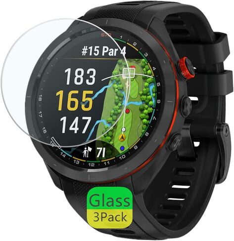 متوافق مع واقي الشاشة Garmin Approach S70 مقاس 47 مم (ليس للطرز الأخرى) طبقة من الزجاج المقوى 9H (3 عبوات) in Kuwait