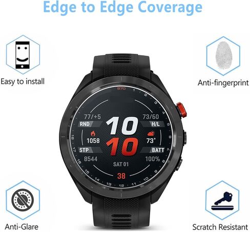 متوافق مع واقي الشاشة Garmin Approach S70 مقاس 47 مم (ليس للطرز الأخرى) طبقة من الزجاج المقوى 9H (3 عبوات) in Kuwait