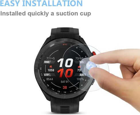 متوافق مع واقي الشاشة Garmin Approach S70 مقاس 47 مم (ليس للطرز الأخرى) طبقة من الزجاج المقوى 9H (3 عبوات) in Kuwait