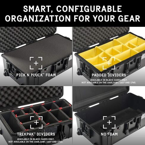 Pelican Air 1615 Case With Padded Dividers (Black) in Saudi Arabia