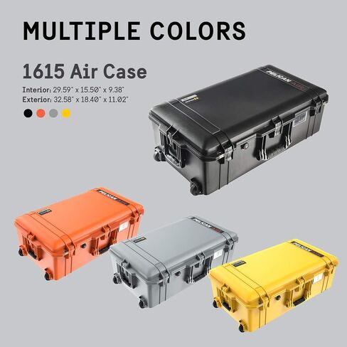 Pelican Air 1615 Case With Padded Dividers (Black) in Saudi Arabia
