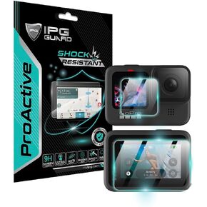 IPG ProActive made for GoPro MAX 360 Traditional Camera Display (2 Units) 9H Hardness Screen Protector Nano Ceramic Film Ultra Responsive High Clarity Anti Scratch Smudge & Shock Proof for MAX360