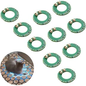 Touch Sensor Circuit Board DIY Touch-Sensitive Smart Table Module with LED Strip for Hexagon Coffee Luminous Table Touch Light Up Touch Switch 10Pcs (RGB)