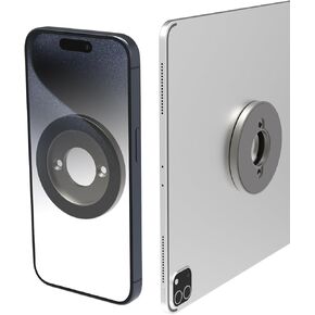 Magnetic Wall Mount Tablet Phone Holder (2 Pack), Magnetic Wall Holder for Office, Kitchen, Bathroom, Stick Wall Magnet Mount Fit for iPad Pro 12.9/ Air/Mini, iPhone 15/14/ 13/12 Pro Max