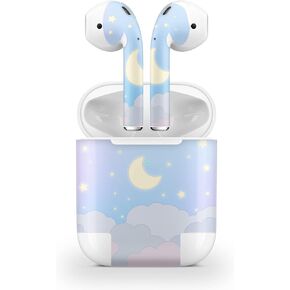 TACKY DESIGN Clouds Skins for Apple Airpod Skins, Blue Starry Sky Airpods Sticker for airpods 1 & 2 Vinyl 3m, Airpod Stickers for Earbuds, airpods Skins Protective Full wrap Cover (1st Generation)