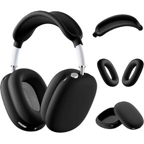 Silicone Case Cover for AirPods Max Headphones，Anti-Scratch Ear Cups Cover/Ear Pad Case Cover/Headband Cover 3 in 1 Accessories Silicone Protector for Apple AirPods Max（Sky Blue）