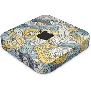 Carbon Fiber Skin Compatible with Apple Mac Mini M2 (2023) - Turbulence - Premium 3M Vinyl Protective Wrap Decal Cover - Easy to Apply | Crafted in The USA by MightySkins