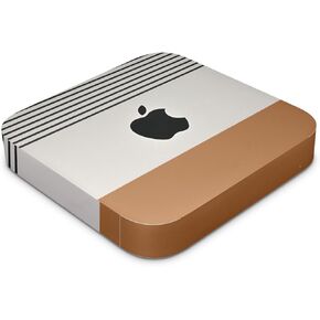 Skin Compatible with Apple Mac Mini M2 (2023) - Neutral Stripes - Premium 3M Vinyl Protective Wrap Decal Cover - Easy to Apply | Crafted in The USA by MightySkins