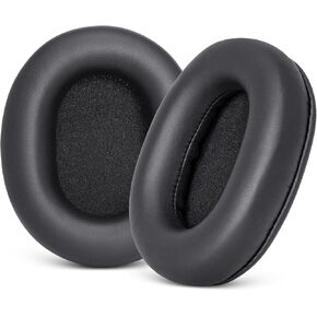 Replacement Ear Pads for Sony MDR 7506 / MDR V6 / MDR V7 / MDR CD900ST | Softer Protein Leather & Superior Memory Foam, Long Lasting and Durable (Black)