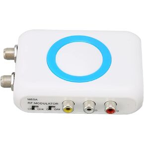 M65A NTSC RF Modulator HDMI RF Coaxial Converter, Support NTSC Format Output to RF Modulator 1080P PLL Control of VHF Operating Frequency for Home TV Replacement