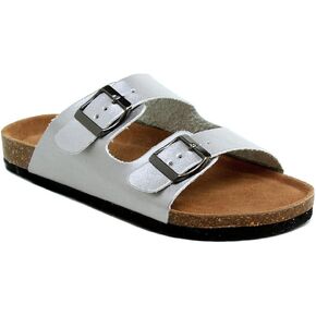 Womens Slippers Slip On Flip Flops T-Strap Cork Sole Casual Flat Slides Sandals