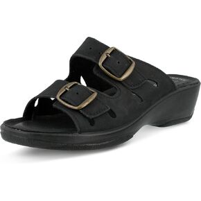 Flexus Women's Decca Slide Sandal Black EU 42 / US 10.5-11