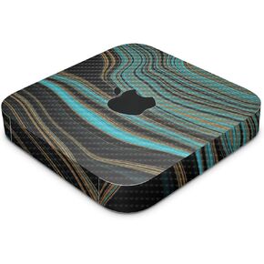 Carbon Fiber Skin Compatible with Apple Mac Mini M2 (2023) - Blue Canyon - Premium 3M Vinyl Protective Wrap Decal Cover - Easy to Apply | Crafted in The USA by MightySkins
