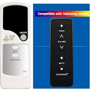 Replacement Remote Control for ZVOX AccuVoice AV100 AV102 AV110 TV Speaker