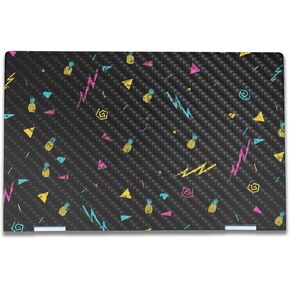 Carbon Fiber Laptop Skin Compatible with HP Envy x360 15.6" (2023) - Magic Pineapple - Premium 3M Vinyl Protective Wrap Decal Cover - Easy to Apply | Crafted in The USA by MightySkins