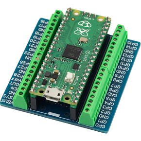 for PI PICO Mini Brekaout Board Soldered with Screw Terminal 2.54mm Compatible for Raspberry Pi Pico (2pcs)