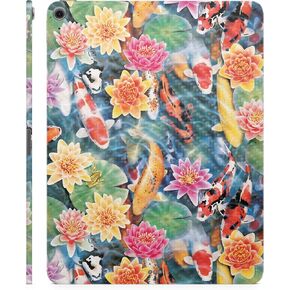 Carbon Fiber Skin Compatible with Apple iPad Air 13 (M2) 2024 - Koi Pond - Premium 3M Vinyl Protective Wrap Decal Cover - Easy to Apply | Crafted in The USA by MightySkins
