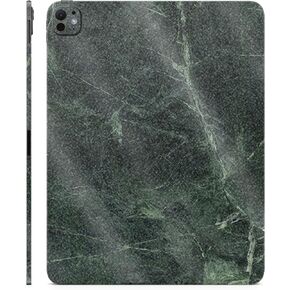Glossy Glitter Skin Compatible with Apple iPad Pro 13 (M4) 2024 - Green Marble - Premium 3M Vinyl Protective Decal Cover - Easy to Apply | Crafted in The USA by MightySkins