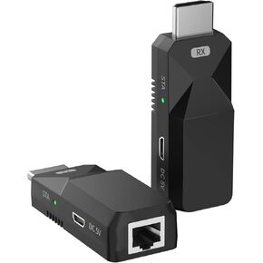 موسع HDMI PWAYTEK 1080P، استخدم كابل إيثرنت Cat5e/6 لتمديد إشارات الصوت والفيديو حتى 165 قدم مع نقل بدون فقدان in Kuwait