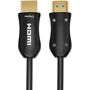 Fiber Optic HDMI Cable 500FT (150m) - ARC HDMI2.0 18Gpbs 4k@60 4:4:4 - PET Braided Cord and Gold Plated Connector Support 4K, UHD 2160p, HD 1080p, 3D, Xbox 360, PS4, Computer