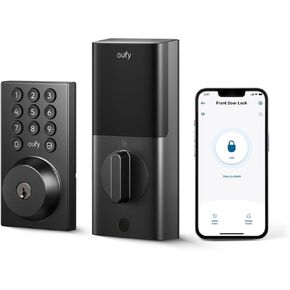 eufy Smart Lock C30, Keyless Entry Door Lock, Built-in WiFi Deadbolt, Smart Lock for Front Door, No Bridge Required, Easy Installation, App Remote Control, Auto Lock