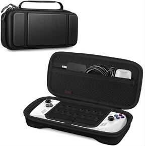 Fintie Case for ASUS ROG Ally X 2024 / ROG Ally 2023, Shockproof Protective Cover Hard Shell with Inner Pocket & 14 Game Card Slots for ASUS ROG Ally & Accessories, Black