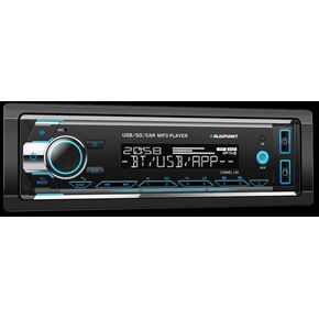 CARMEL140 Single Din Car Stereo in-Car Multi-Media Player with Bluetooth and Radio Receiver 2-Channel Audio Output 30 Presets Radio Stations, USB & Aux Inputs for External Media Devices