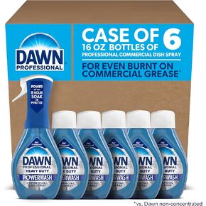 Dawn Professional Heavy Duty Powerwash, Commercial Dish Spray, 16 Fl oz (Pack of 6)