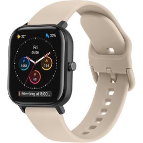 Meliya Bands for Amazfit GTS/GTS 2/GTS 3/GTS 2e/GTS 2 mini/GTS 4 mini/GTS 4/GTR mini, 20mm Silicone Watch Band Replacement Straps for Amazfit Bip U Pro/Bip/Bip Lite/Bip S/Bip S lite/Bip U/Bip 3/Bip 3 Pro