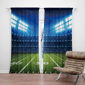 DOTOOMA 82 x 84 Inches Blue Purple Gradient Graffiti Game Window Curtain Boys Curtains for Bedroom Console Game Pad Cool Splash Game Room Decor Drapes 2 Panel Set Polyester