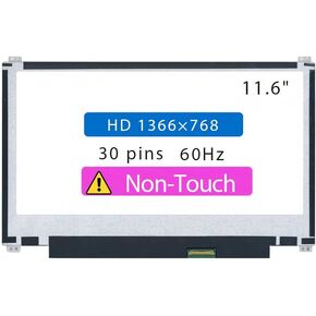 11.6" Screen Replacement for ASUS Chromebook CR1100CKA-YZ182 LCD Display Panel 30 Pins (HD 1366x768 Non-Touch)